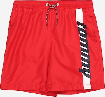 Tommy Hilfiger Underwear Plavecké šortky – červená: přední strana