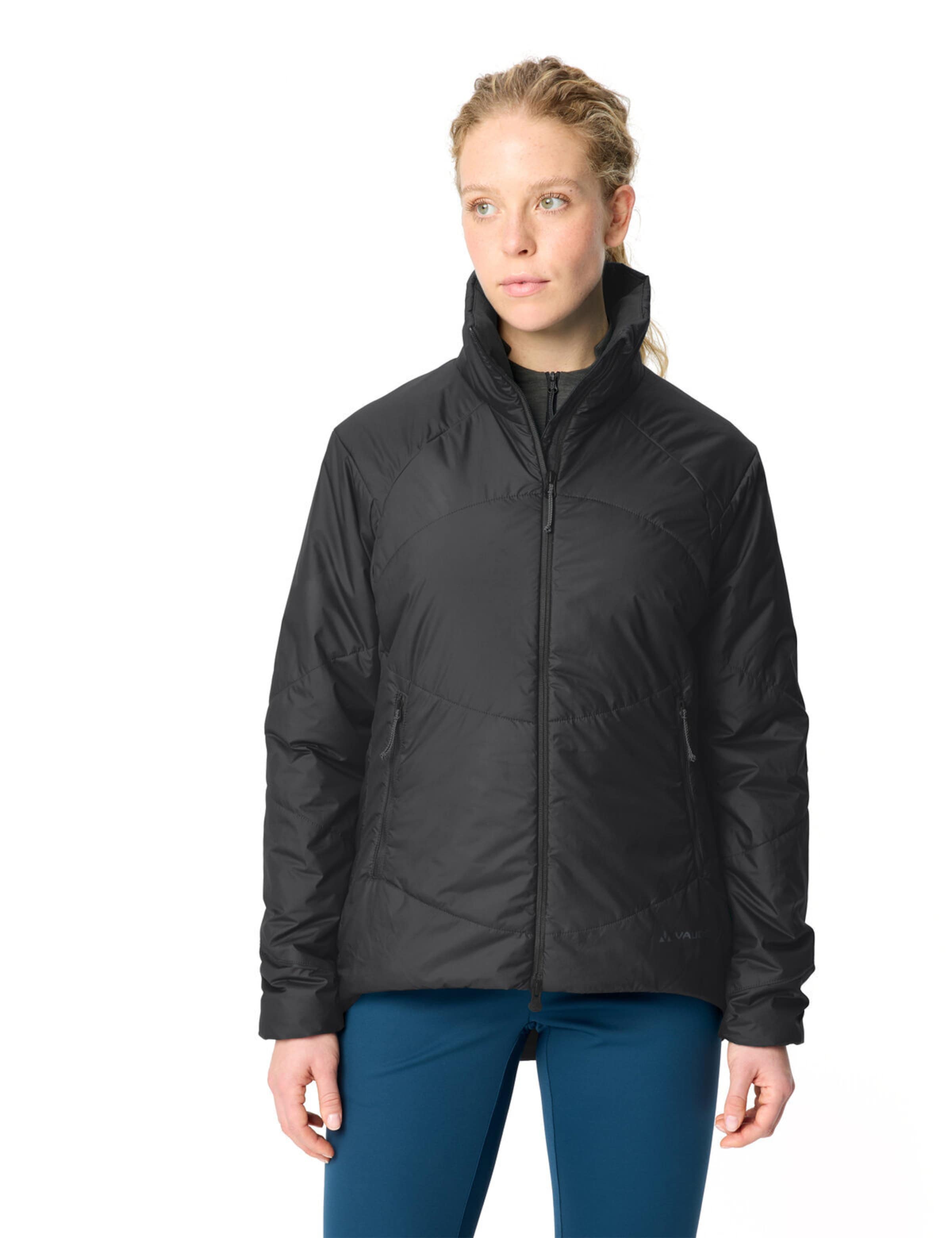 VAUDE Sportjas 'Wintry' in Zwart: voorkant