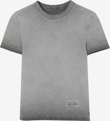 T-shirt Pull&Bear en gris : devant