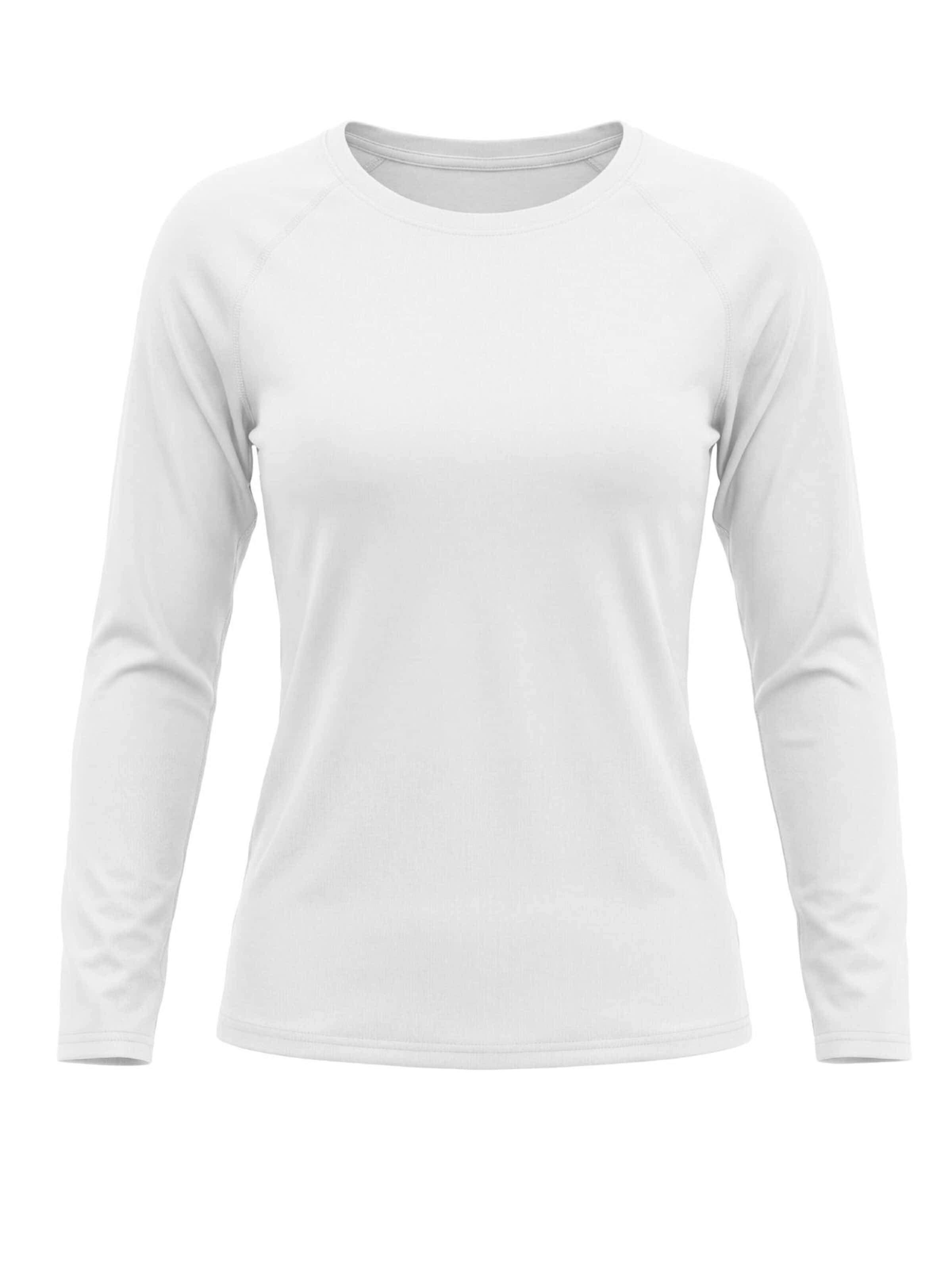 MEETWEE Sporttop 'UV Protection Shirt' in Wit: voorkant