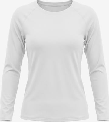 MEETWEE Sporttop 'UV Protection Shirt' in Wit: voorkant