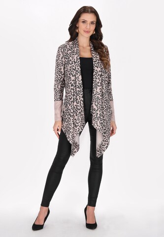faina Gebreid vest 'Fashion Look' in Bruin