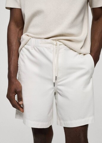 MANGO MAN Regular Pants 'Rey' in White