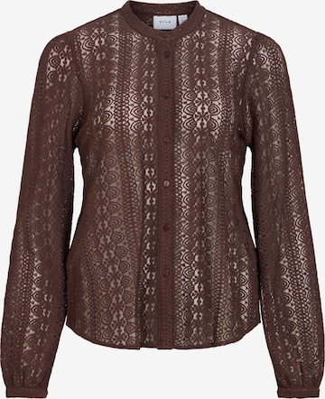 VILA - Blusa 'CHIKKA' en marrón: frente
