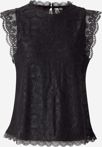 QS Blouse in Zwart: voorkant