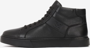 Kazar High-Top Sneakers in Black: front