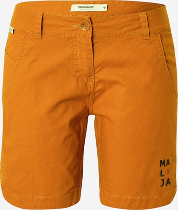 Maloja Regular Outdoor Pants 'Bettina' in Orange: front