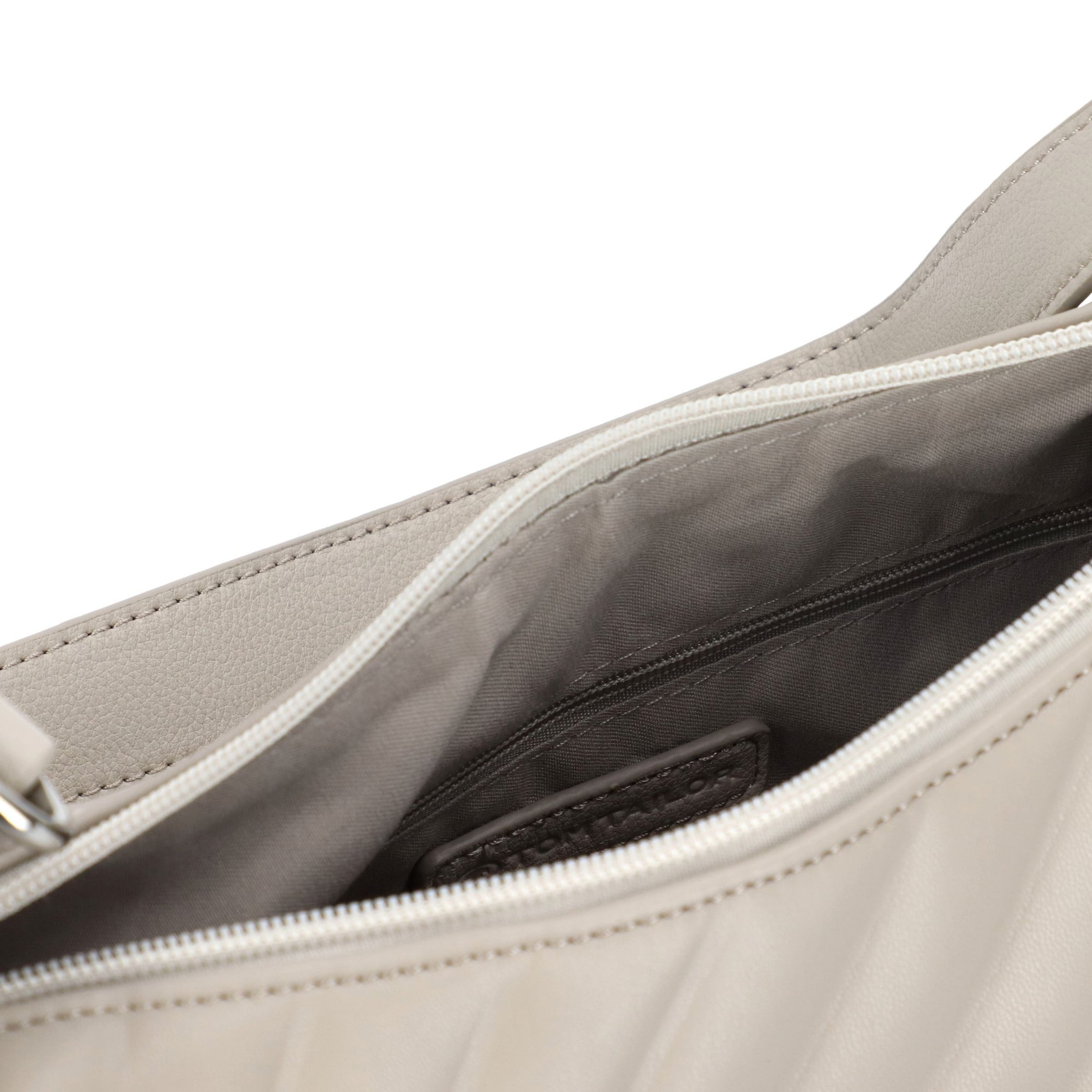TOM TAILOR Schultertasche 'Mirela' in Grau