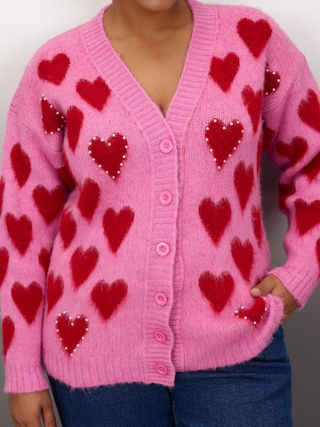 Trendyol Curve Knit cardigan in Pink