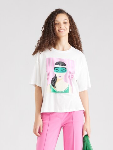 ONLY T-shirt 'WENDIE' i vit: framsida