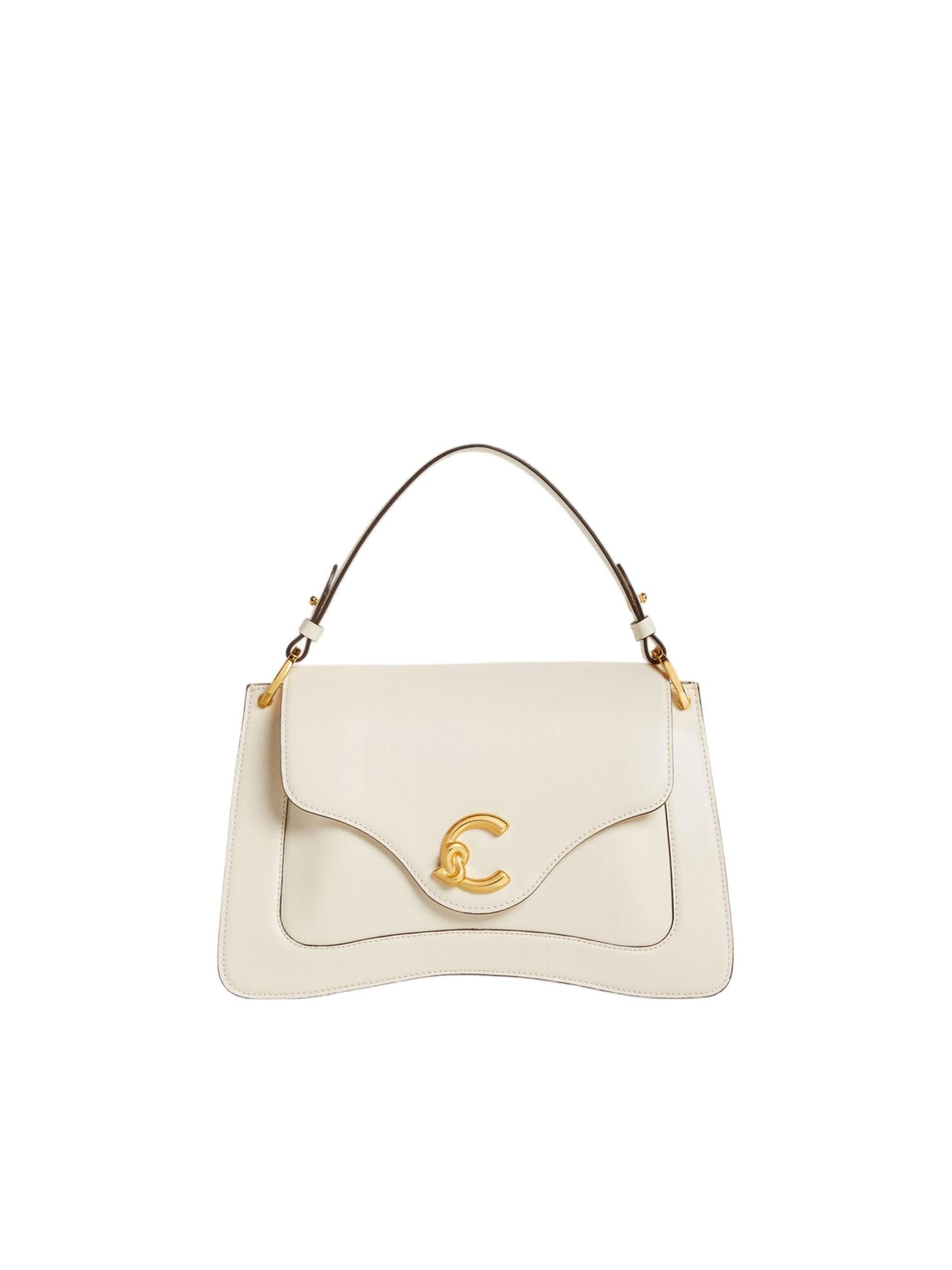 Coccinelle Handtas 'COCCINELLE C-Me S26 4' in Wit: voorkant