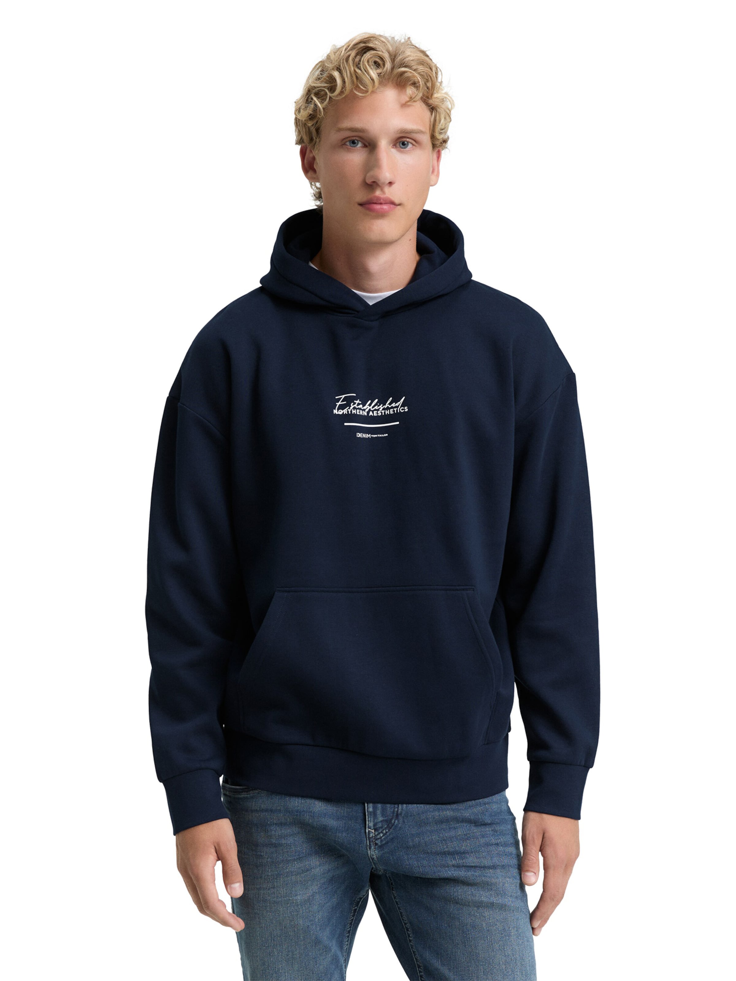 TOM TAILOR DENIM Bluzka sportowa w kolorze niebieski: przód