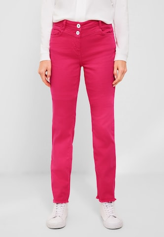 CECIL Regular Broek in Roze: voorkant