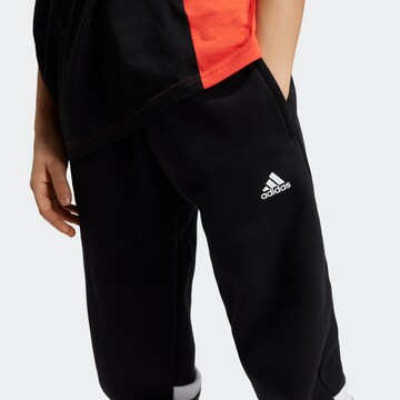 ADIDAS SPORTSWEAR Tapered Sportbroek 'Tiberio' in Zwart