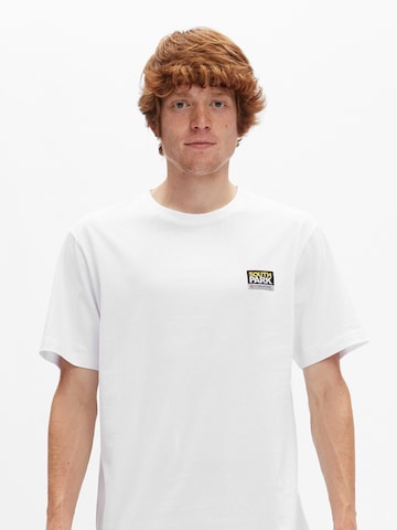 hydroponic - Camiseta 'Hydroponic x South Park Regular-Fit Cartman Graphic T-Shirt' en blanco: frente