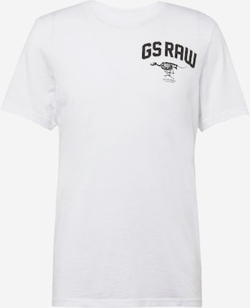 G-Star RAW Tričko – bílá: přední strana