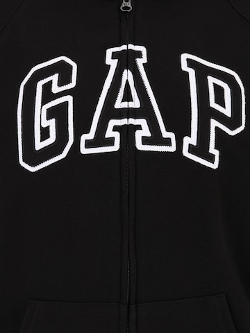 Gap Tall Sweatjacka 'HERITAGE' i svart
