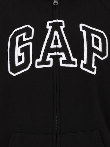 Gap Tall Sweatjacke 'HERITAGE' in Schwarz