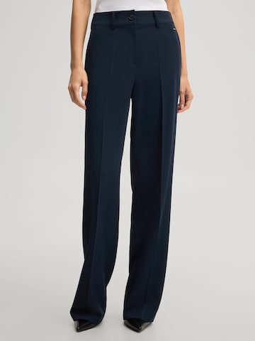 JOOP! Regular Trousers with creases in Blue: front