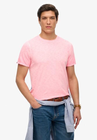 T-Shirt Superdry en rose : devant