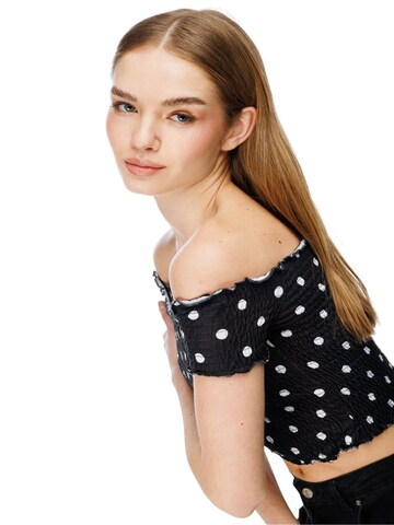 Alexa Dash Bluse in Schwarz