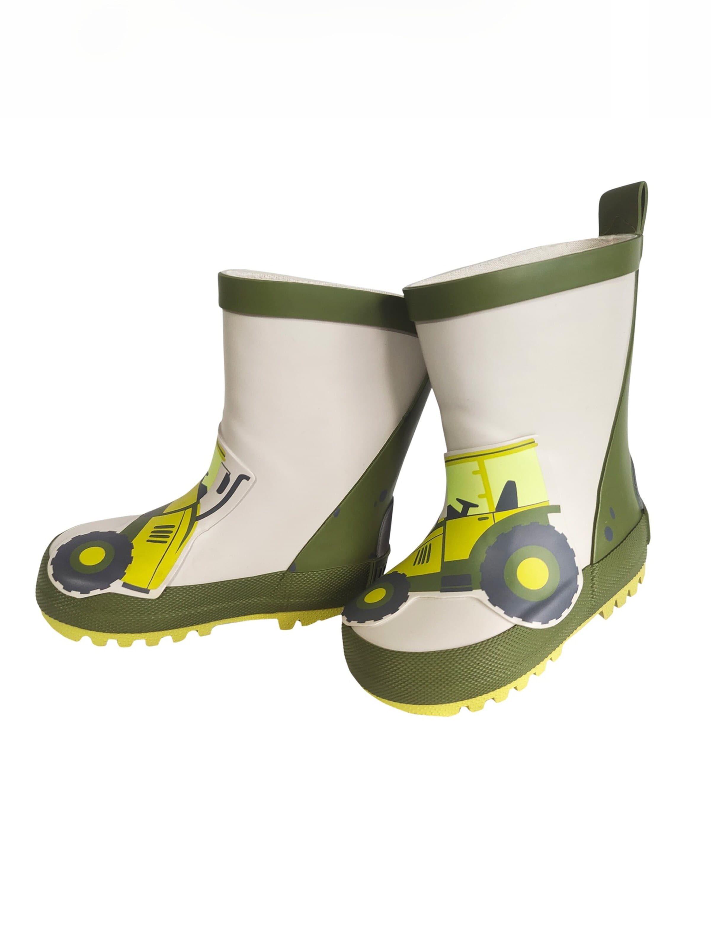 MAXIMO Rubber Boots 'Gummistiefel Traktor Applikation. Reflekt 3M, Jerseyfutter' in 19/Regular in Olive, Item view