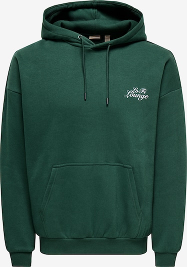 Only & Sons Sweater majica 'ONSCERES CHILL' u zelena / bijela, Pregled proizvoda