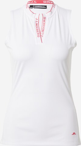 J.Lindeberg Sports Top 'Leya' in White: front