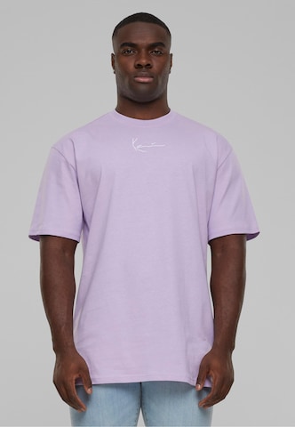 Karl Kani - Camisa 'Essential' em roxo: frente