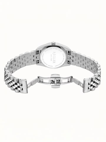 Régler - Reloj analógico 'Régler Liberté Steel Silver - Black' en plata