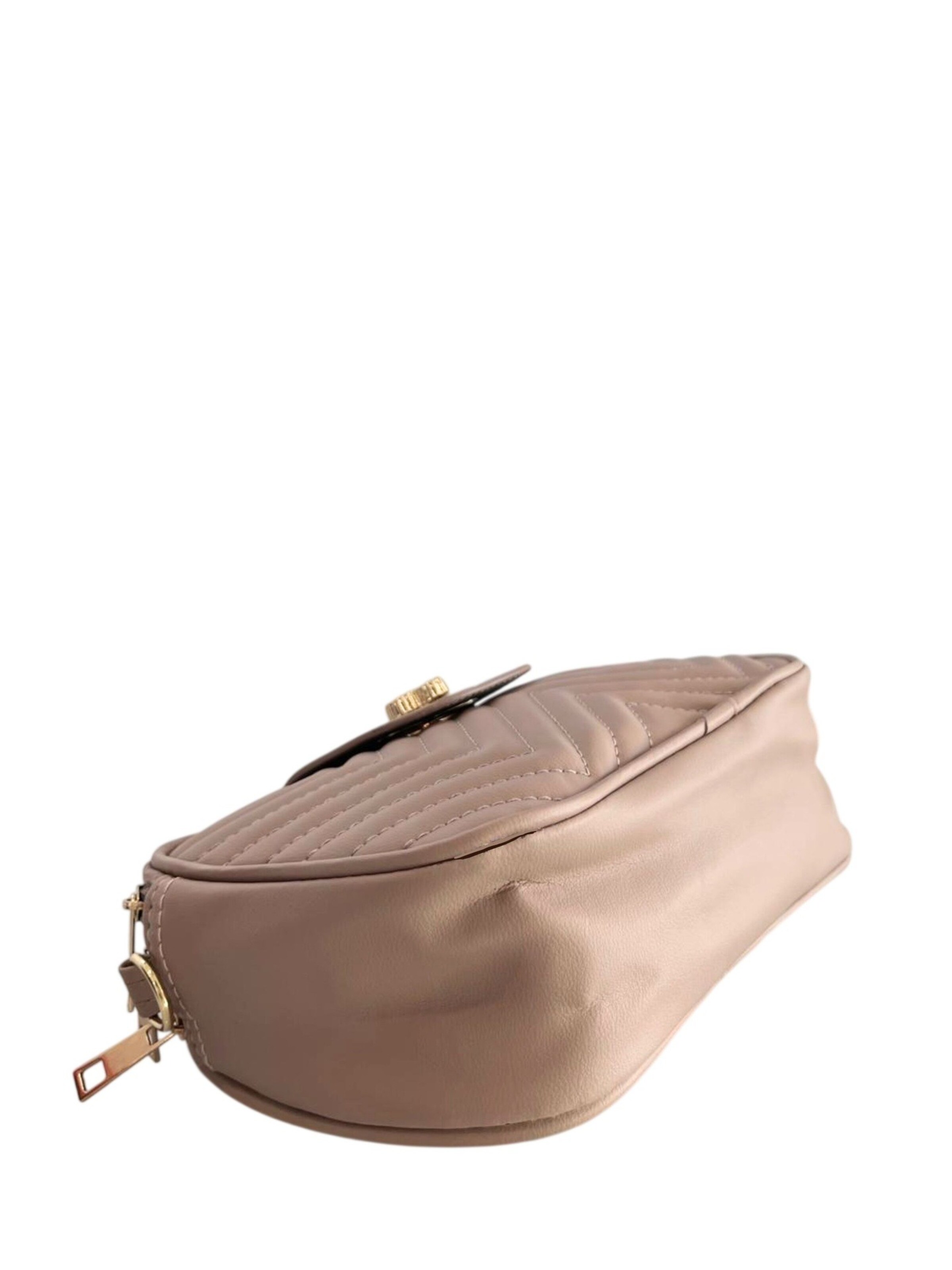 Borsa a spalla 'Borsa a Mano Donna Ecopelle Vegan - Chiusura Zip e Tracolla' di Baldinini Trend in grigio