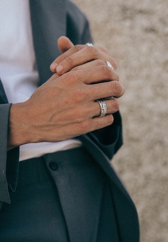 Haze&Glory Ring in Silver: front