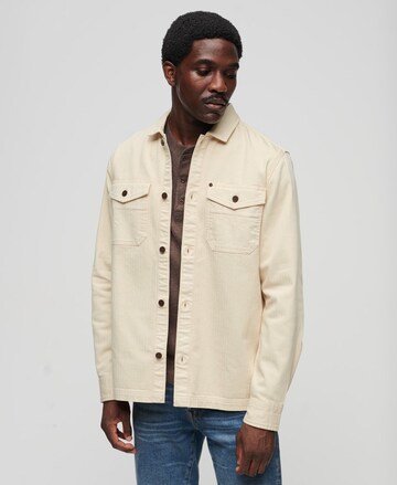 Superdry Between-Season Jacket 'The Merchant Store' in Beige: front