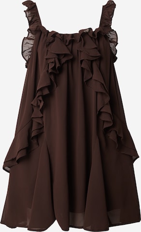 YAS - Vestido de gala 'YASCHIFFA' en marrón: frente