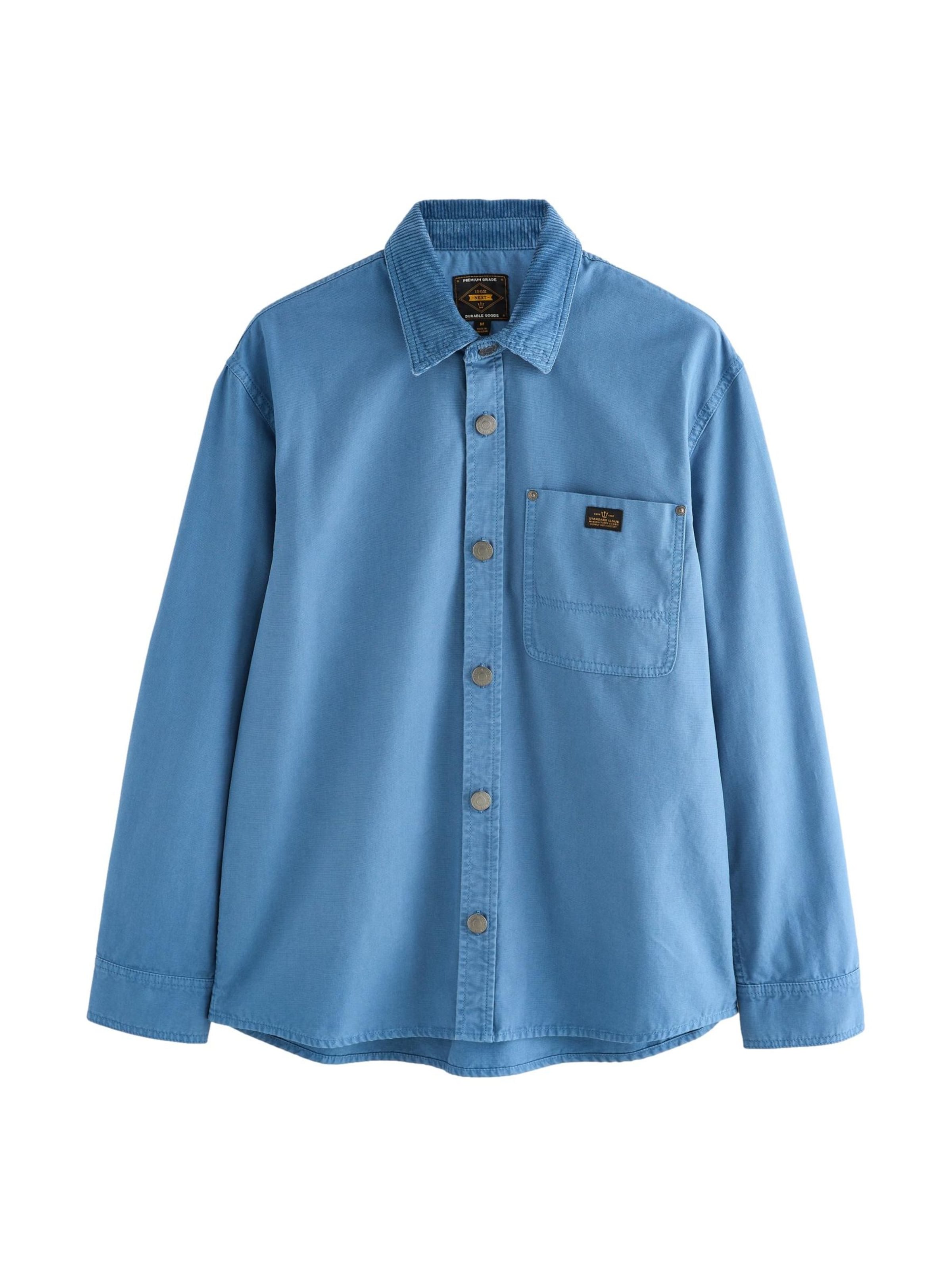 Next Rovný strih Košeľa - Modrá: predná strana