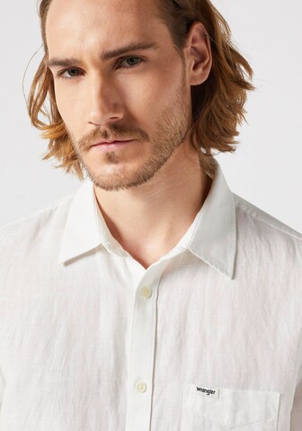 WRANGLER Regular fit Button Up Shirt in White