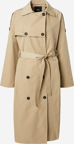 MEXX Between-Seasons Coat in Brown: front