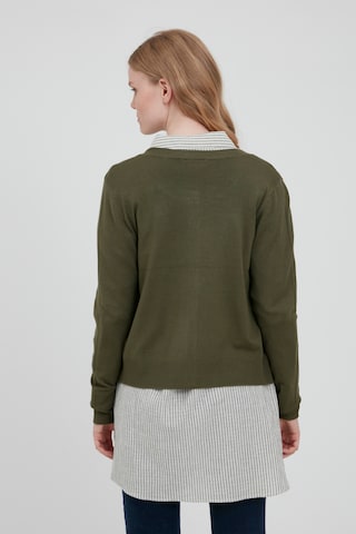 Fransa Knit Cardigan in Green