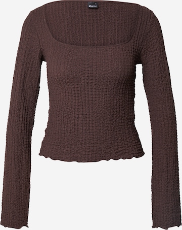 T-shirt Gina Tricot en marron : devant