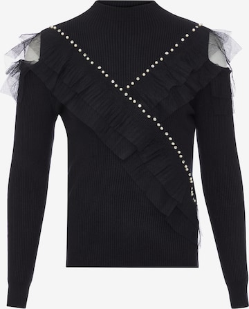 bling bling by leo Sweater in Black: front