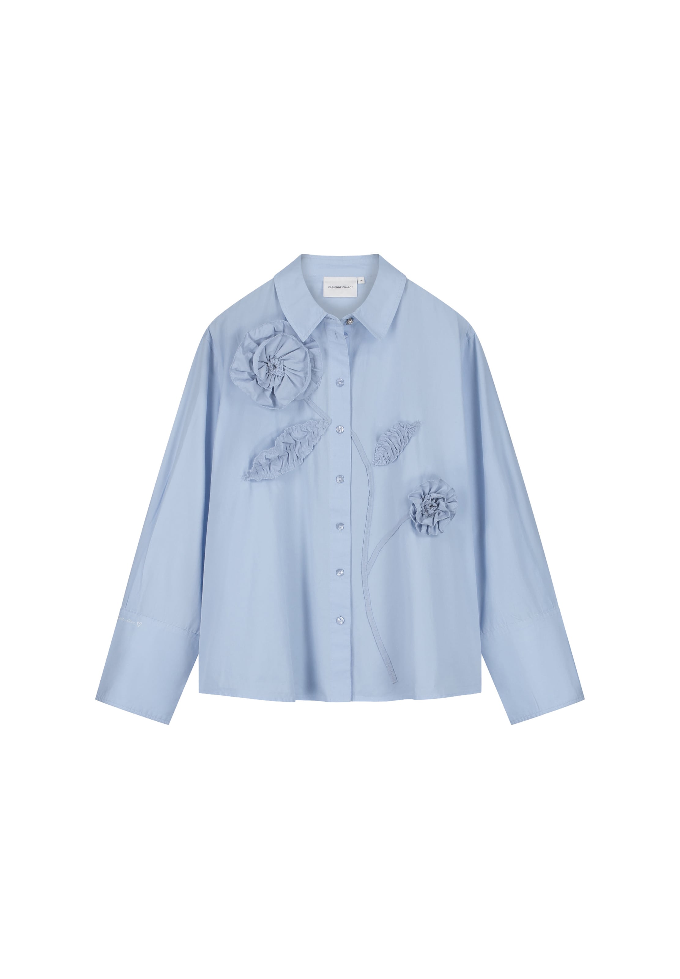 Fabienne Chapot Blouse in Blauw: voorkant
