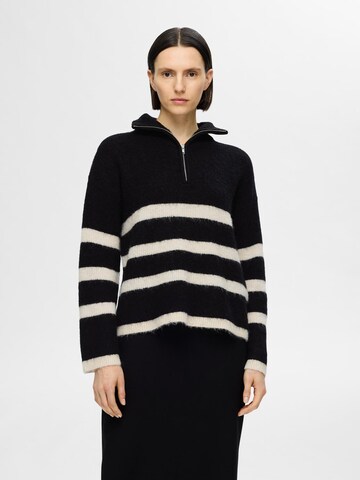 SELECTED FEMME Pullover 'Maline' in Schwarz: Vorderseite