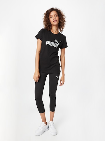 PUMA Performance Shirt 'Essentials+' in Black