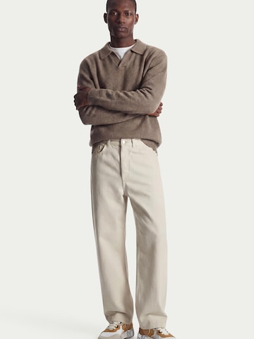 Voile blanche Platform trainers 'CLUB01.' in Brown: front
