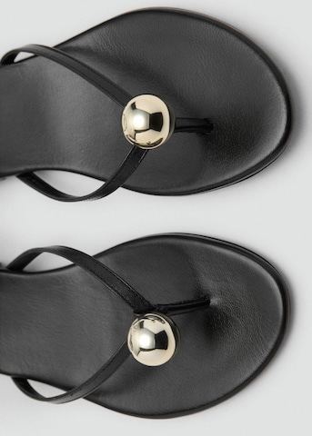MANGO Strap Sandals 'Ful' in Black