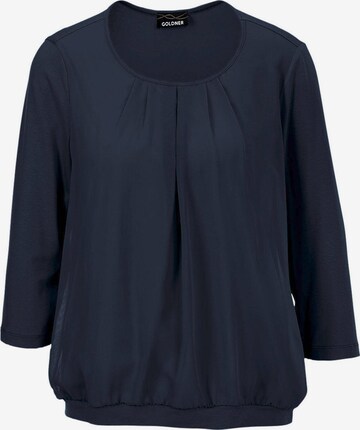 Goldner Blouse in Blauw: voorkant