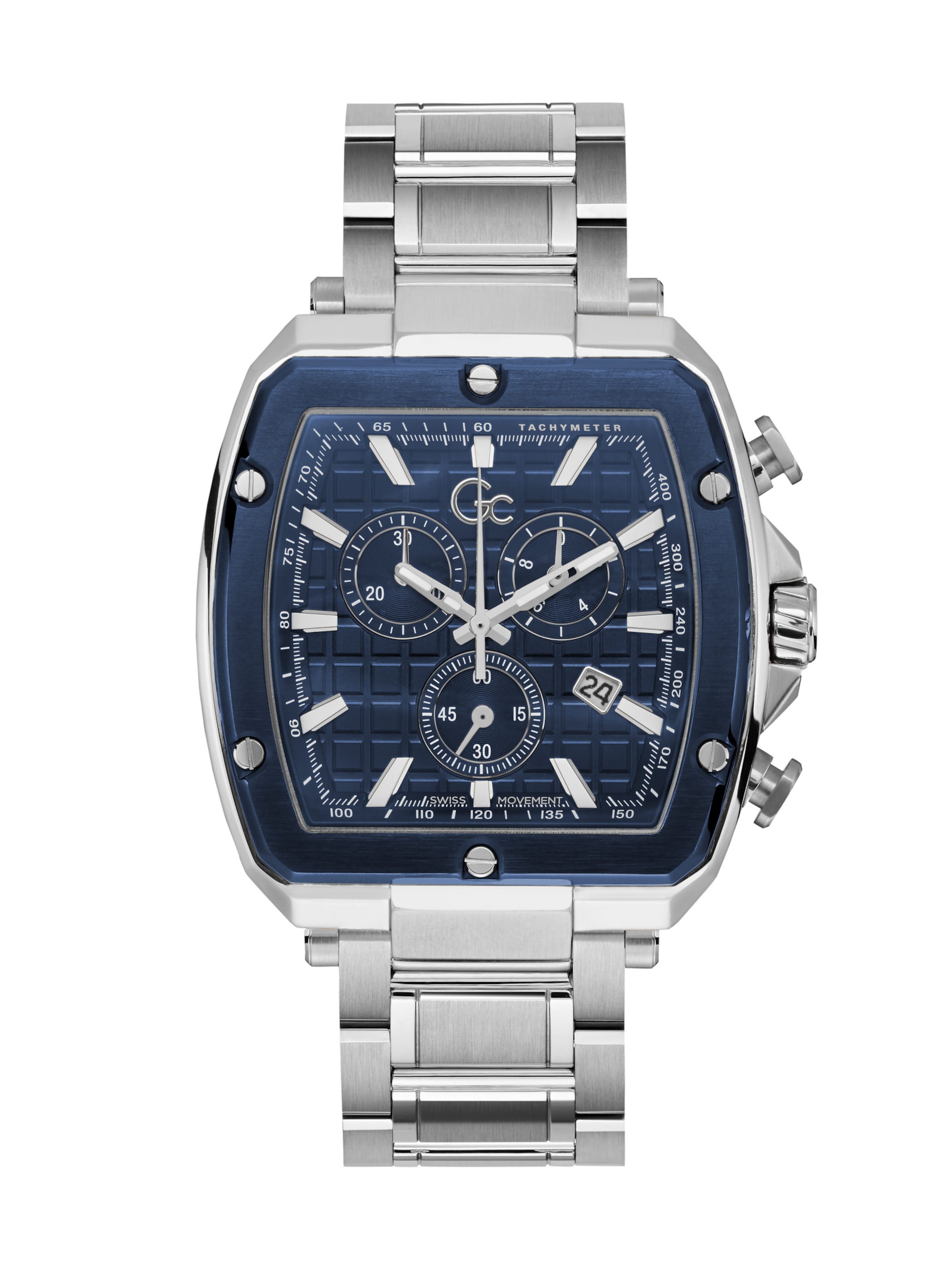 Orologio analogico 'Gc Spirit Tonneau' di Gc in argento: frontale