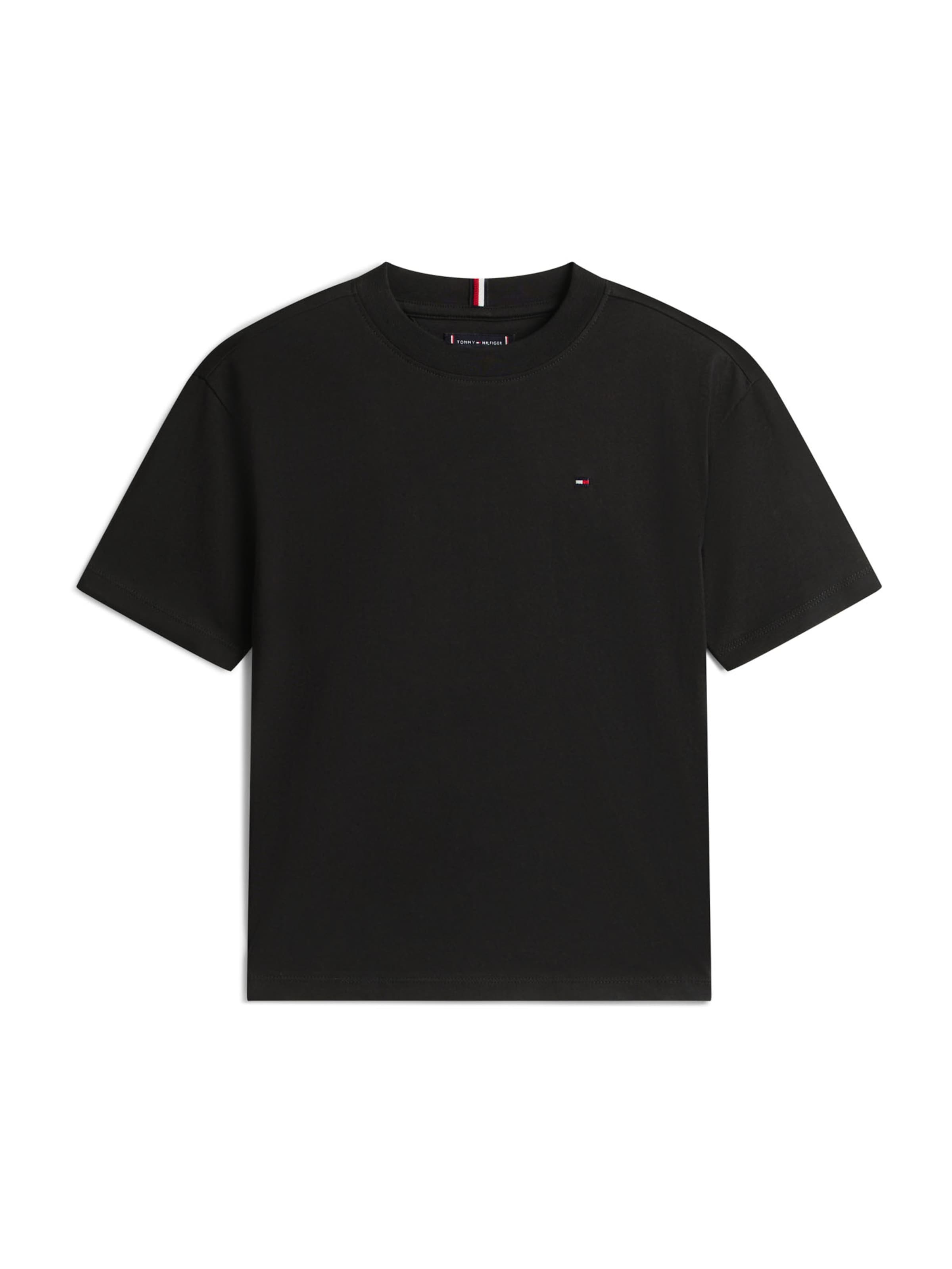 TOMMY HILFIGER Tričko 'ESSENTIAL' – černá: přední strana