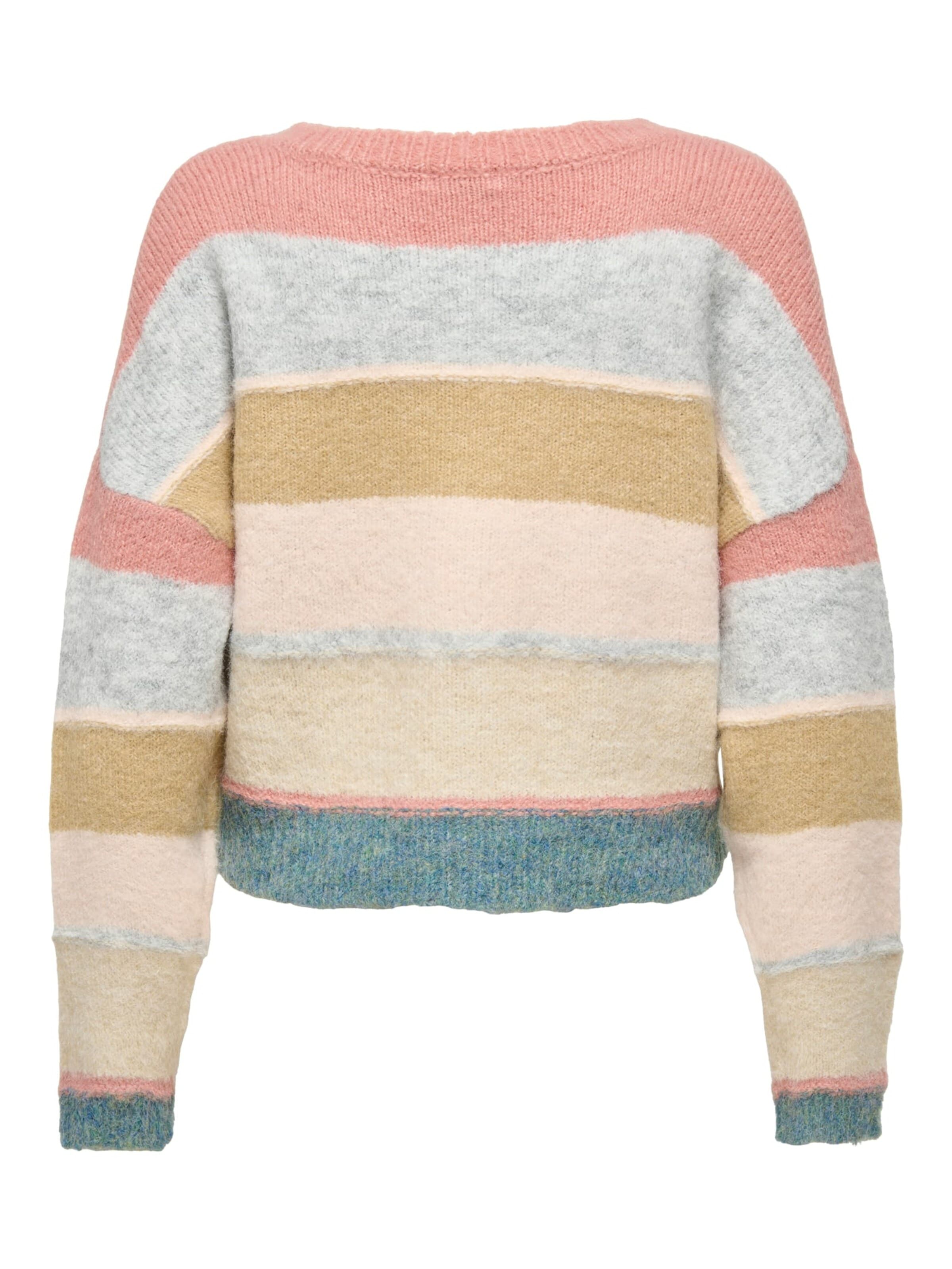 Jaqueline de Yong Gebreid vest 'Cassidy' in Roze