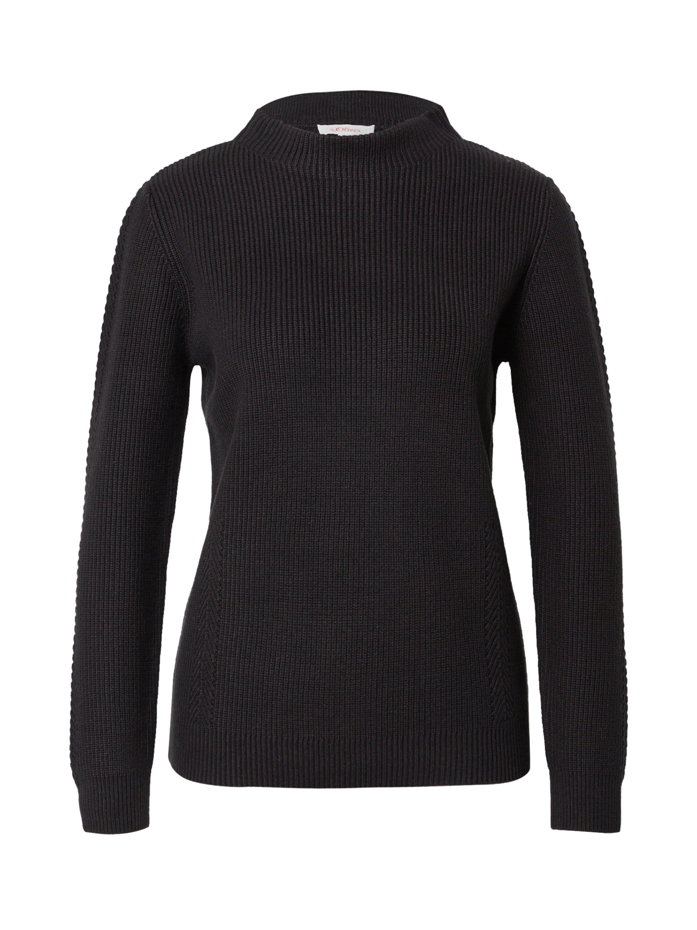 s.Oliver Pullover in Schwarz: Vorderseite